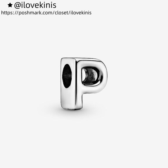 Pandora Letter P Alphabet Charm - Picture 1 of 6